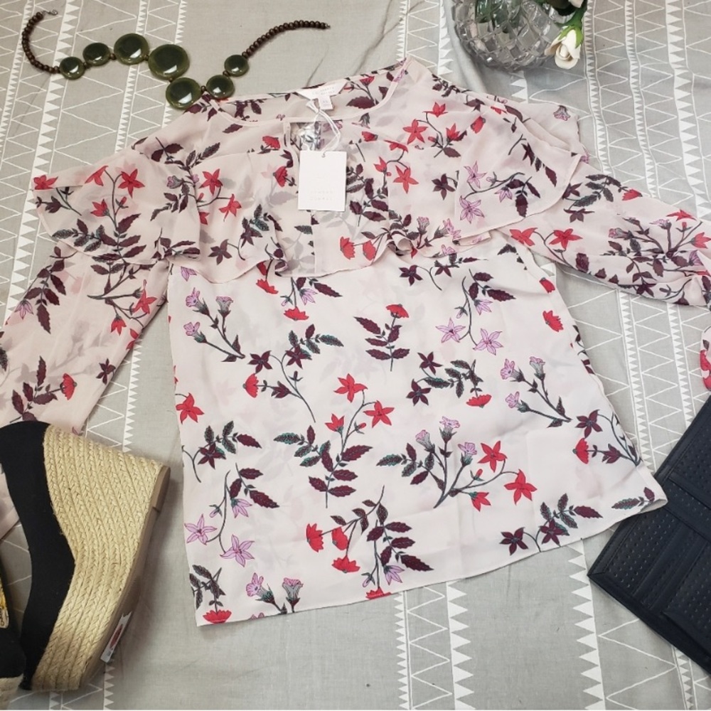 Lauren Conrad Sheer Blouse XS